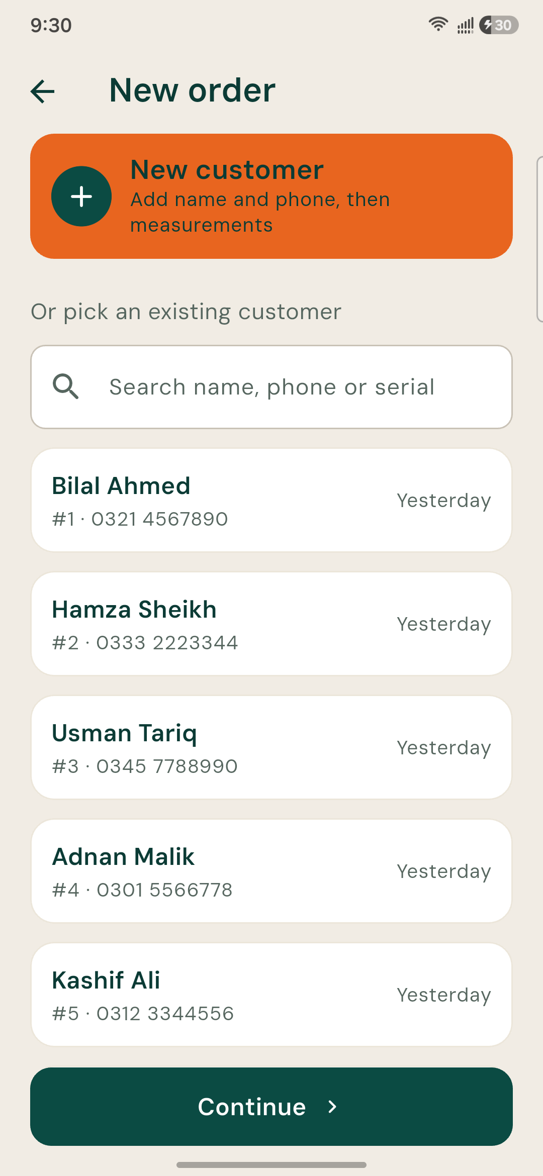 Darzi - Tailor's Register & Order Book screenshot 7