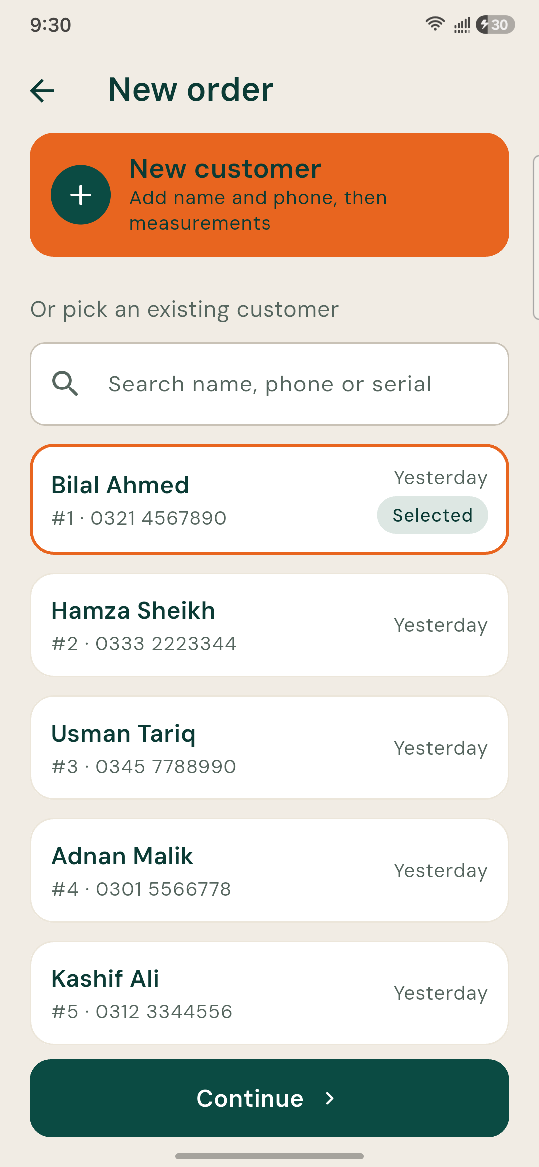 Darzi - Tailor's Register & Order Book screenshot 3