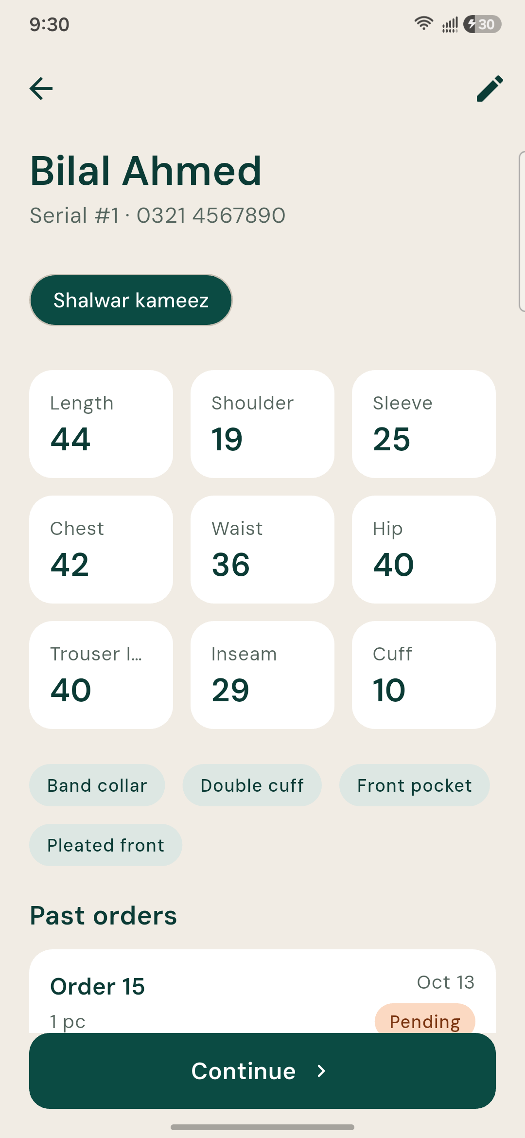 Darzi - Tailor's Register & Order Book screenshot 8
