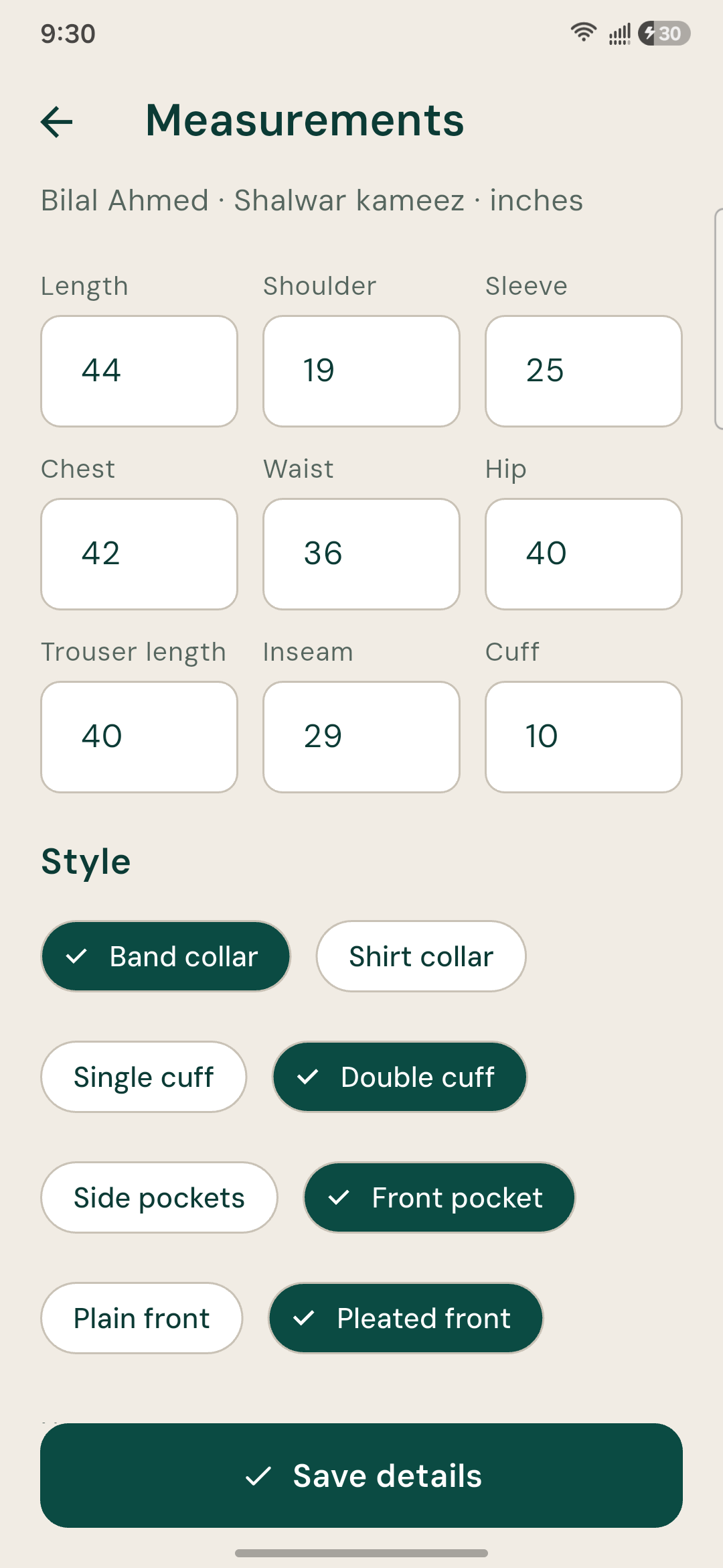Darzi - Tailor's Register & Order Book screenshot 9