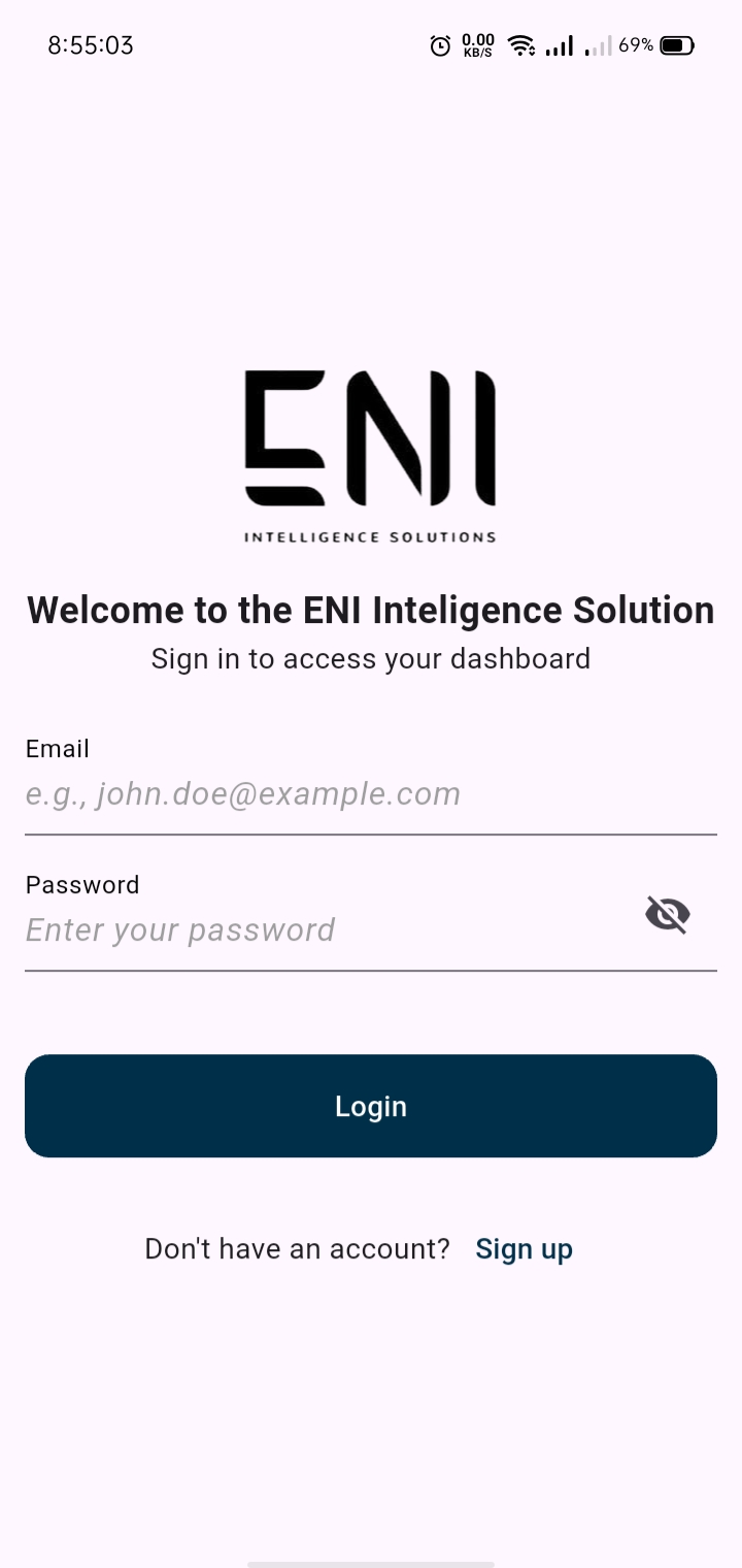 ENI Solution - Automated Staff Attendance & Event Management System screenshot 1