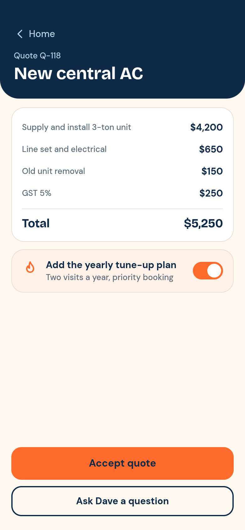Frostline - HVAC Field Service App screenshot 10