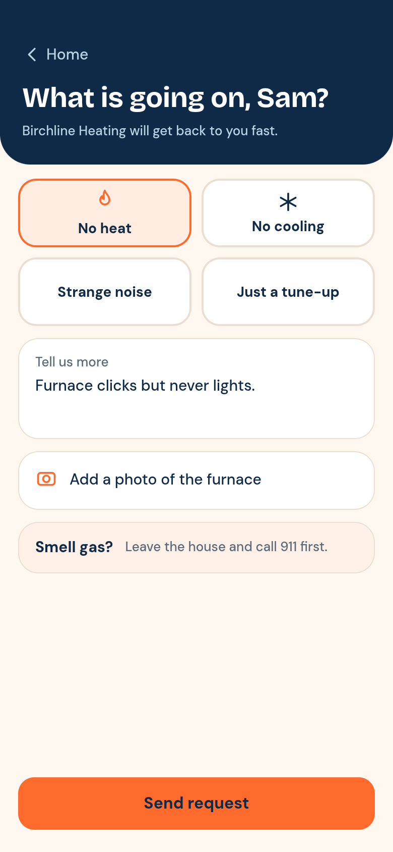 Frostline - HVAC Field Service App screenshot 1