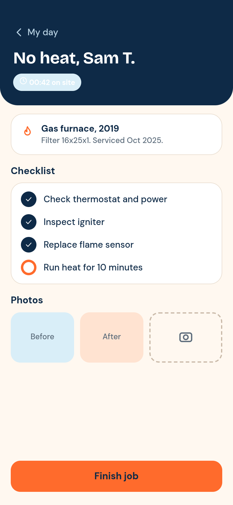 Frostline - HVAC Field Service App screenshot 7