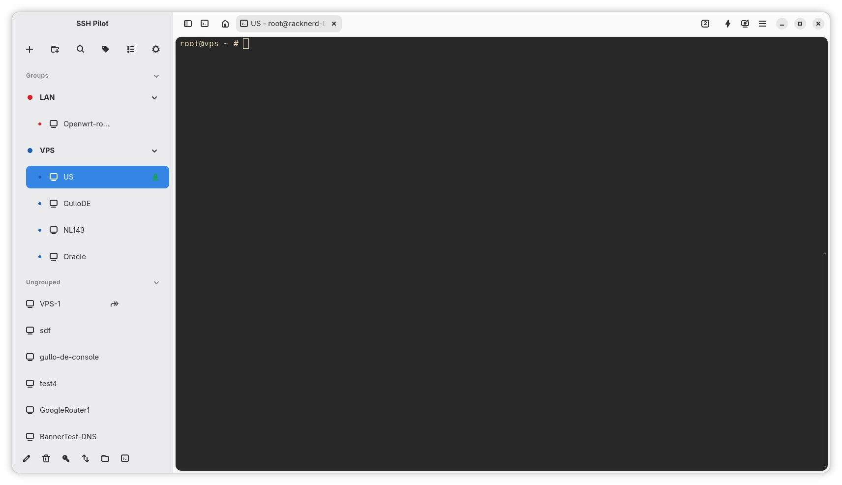 SSH Pilot main window