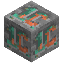 copper ore block with 1C written in copper ore