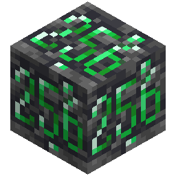 deepslate emerald ore with 256 written in emerald