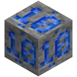 lapis ore with 10 written in lapis