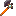 netherite axe with orange handle and a vote diamond embedded