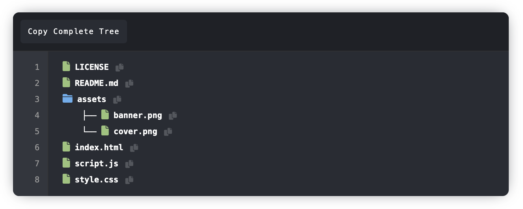 GitHubTree Repo Preview