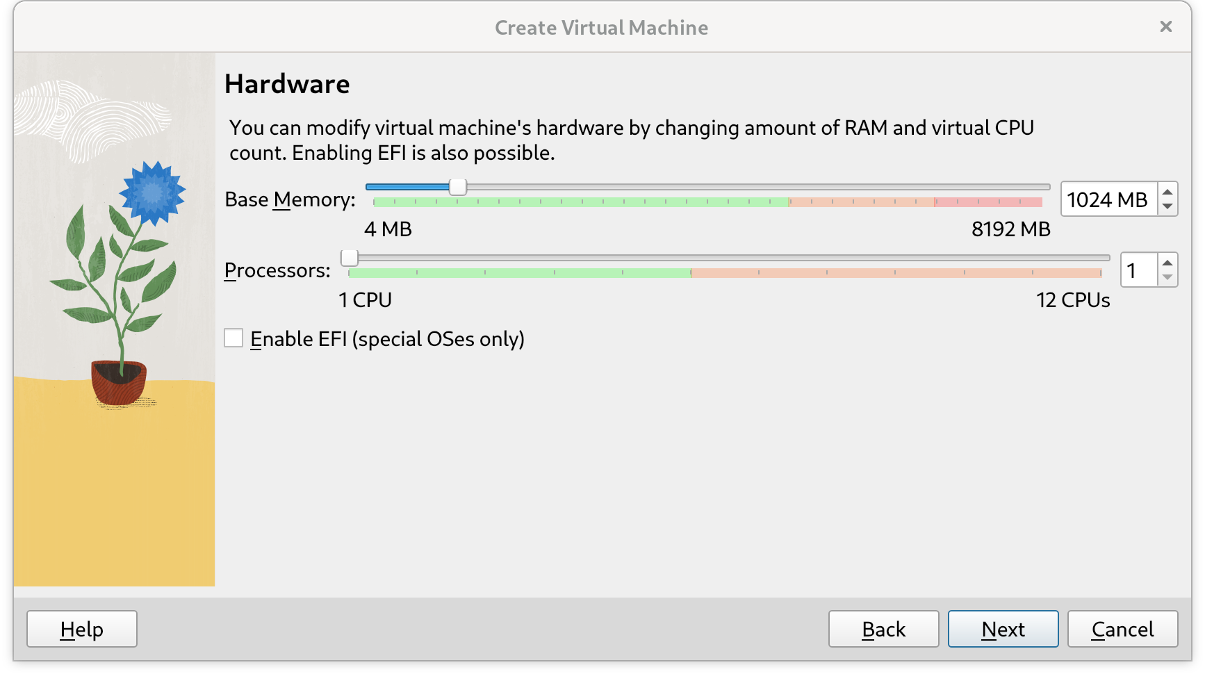 Configurar RAM y CPU