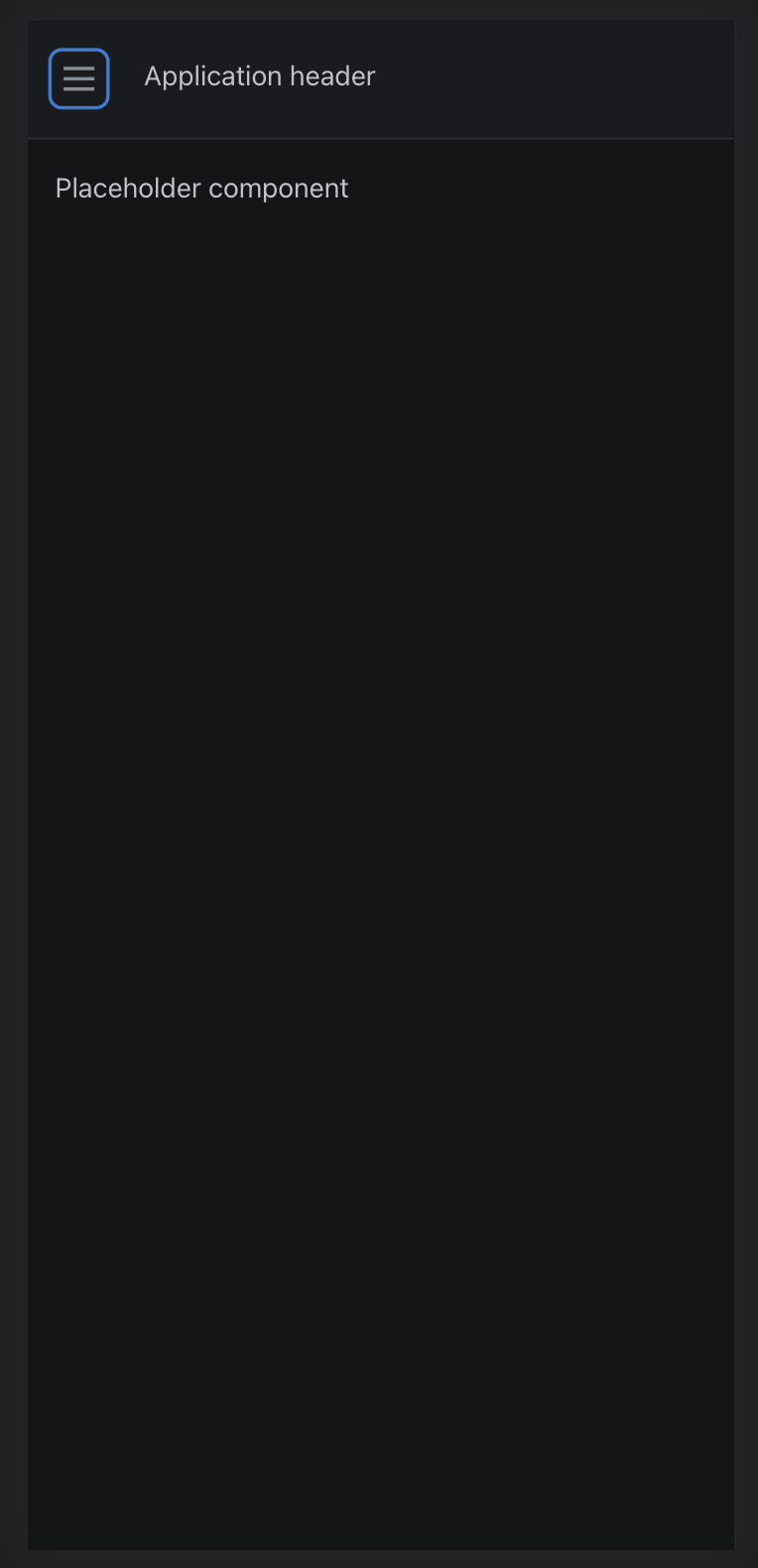 Mobile Dashboard Dark