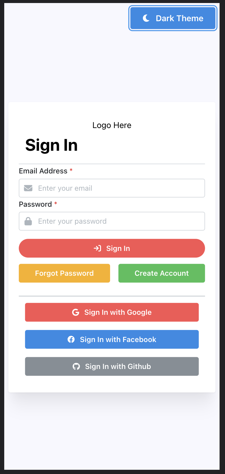 Mobile Login Light