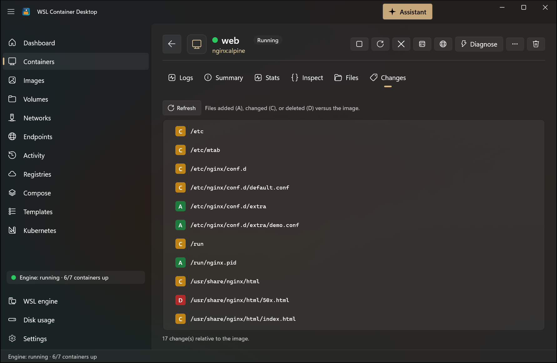 Filesystem changes