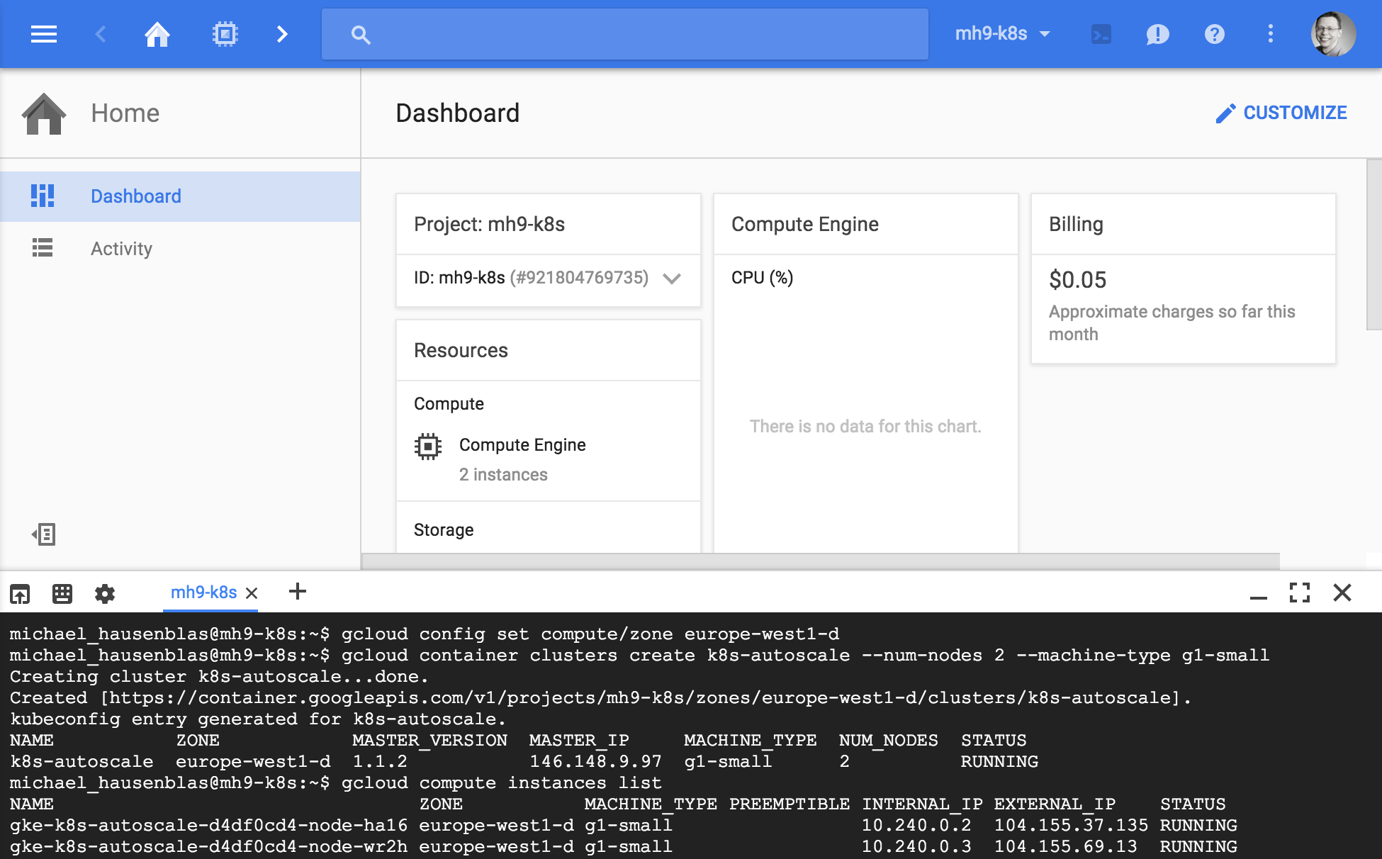 GCP Cloudshell