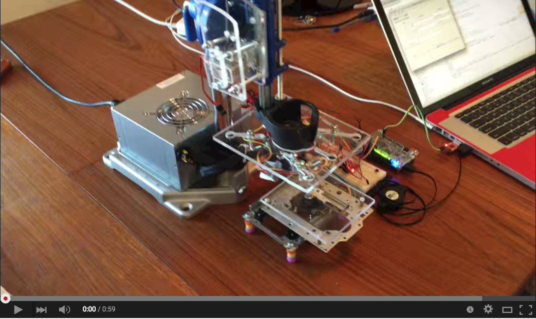 mini cnc with laser mount