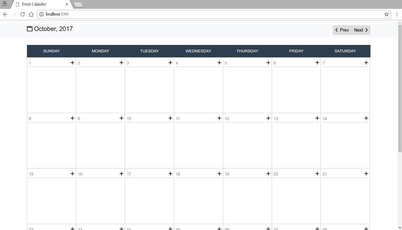 GitHub mhshajib/event_calendar Realtime custom event calendar with