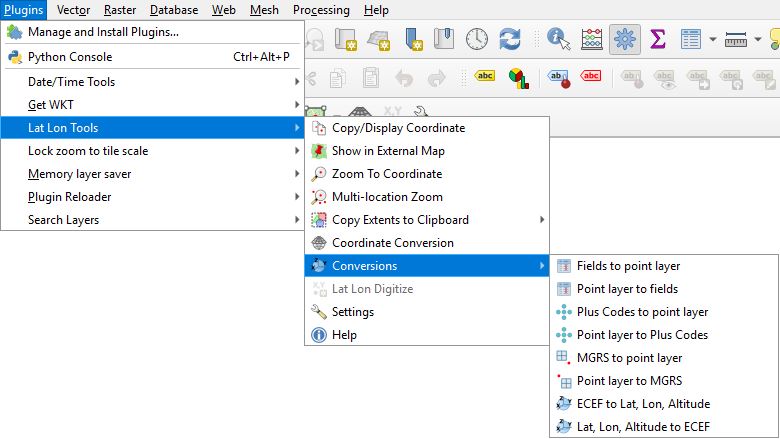 Lat Lon Tools Plugin