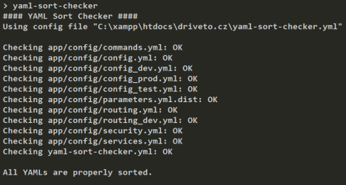 yaml-sort-checker DEMO