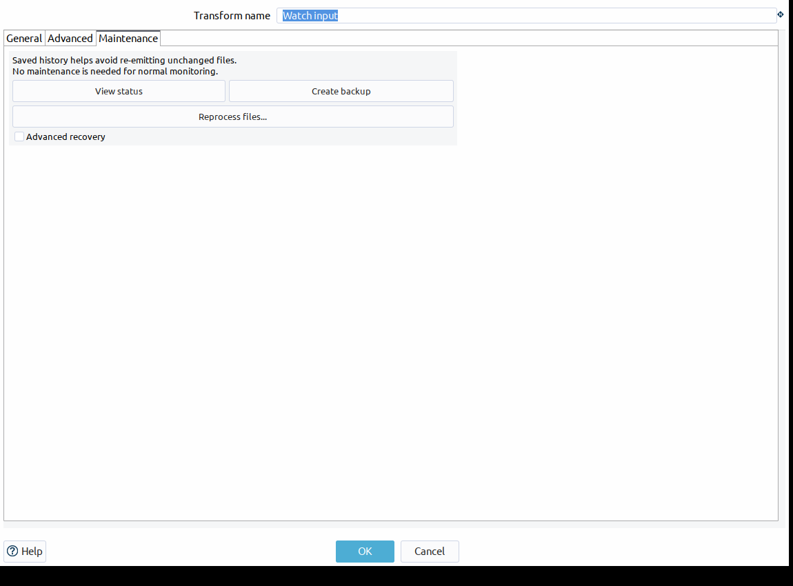 Watch Files Maintenance