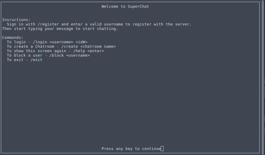 GitHub - michael-pena/SuperChat: terminal chat program written in c++ ...