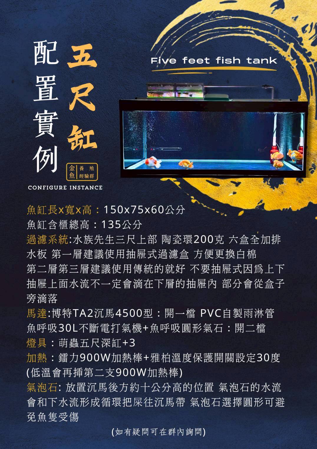 五尺缸配置實例1