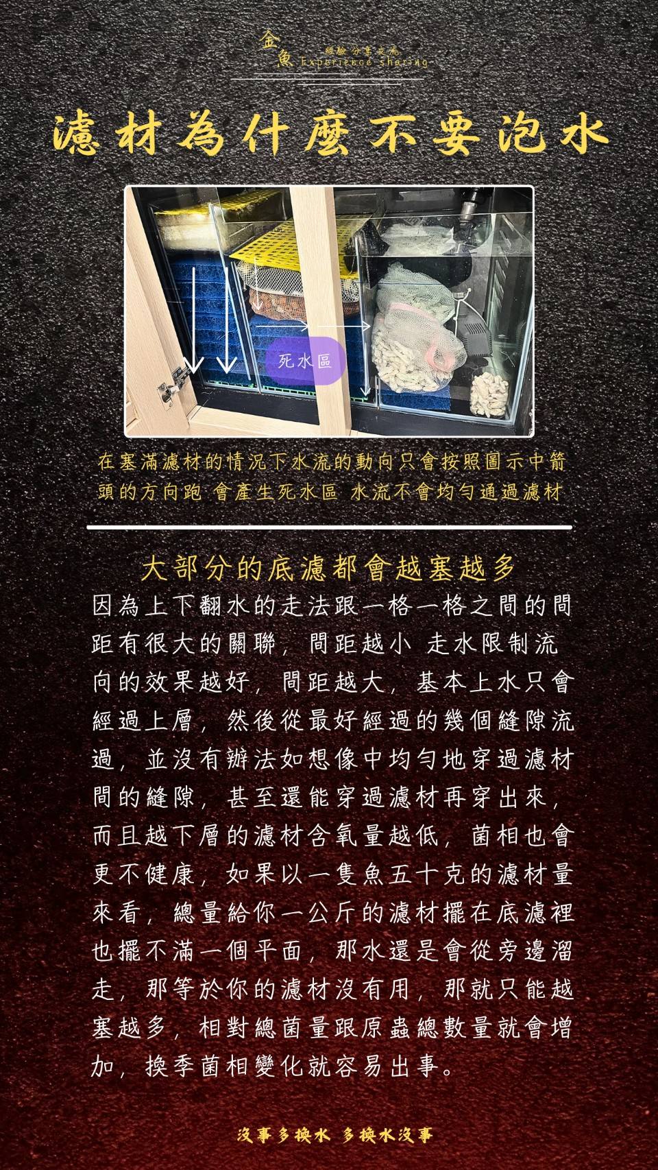 濾材為什麼不要泡水