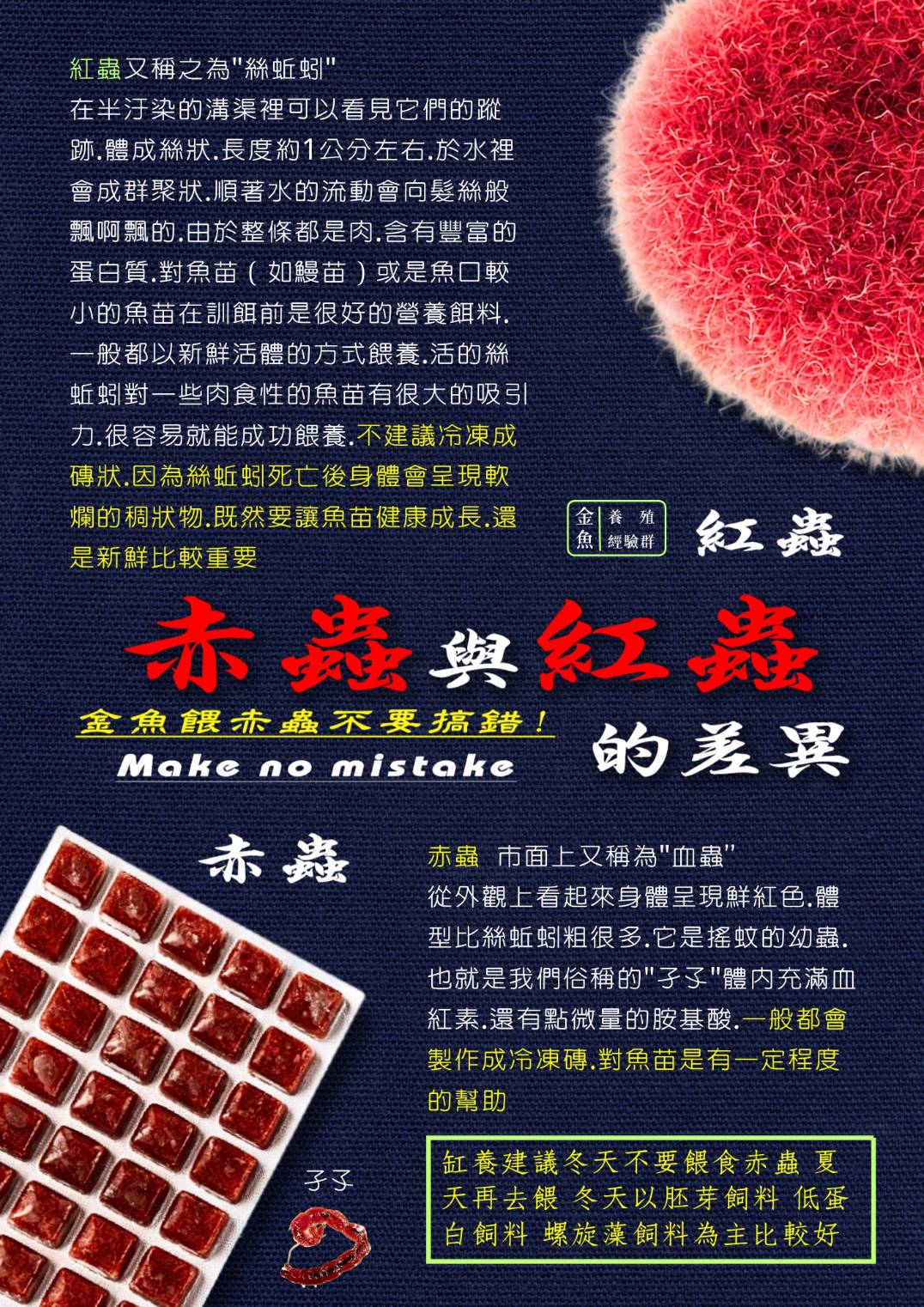 赤蟲與紅蟲的差異