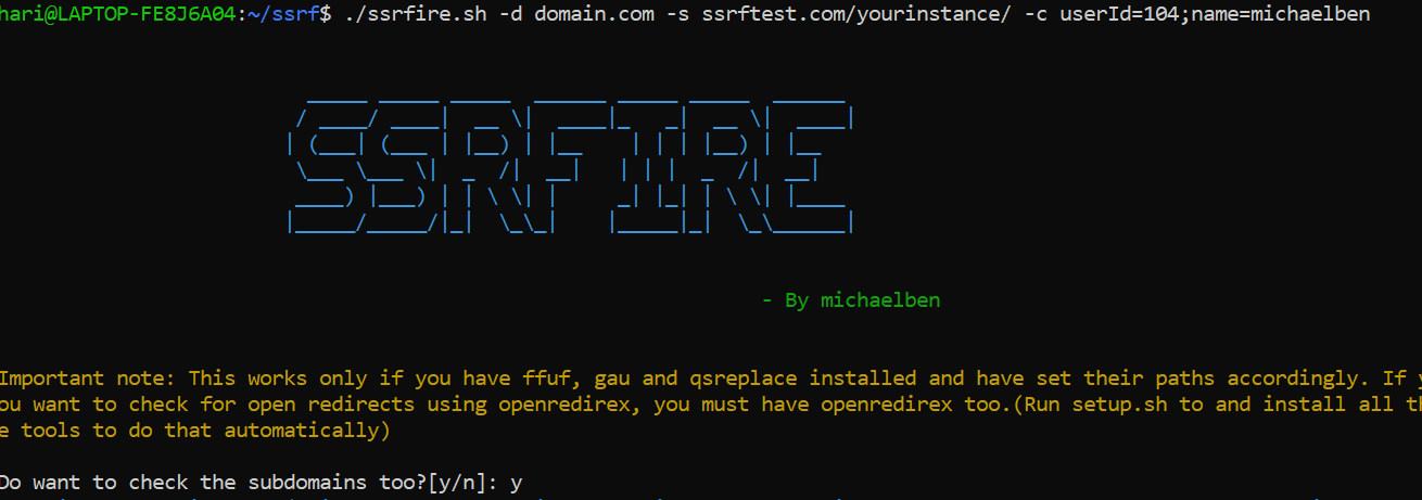 SSRFIRE