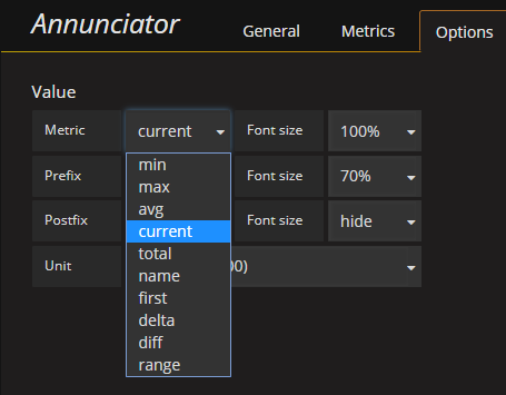 Values-MetricNames