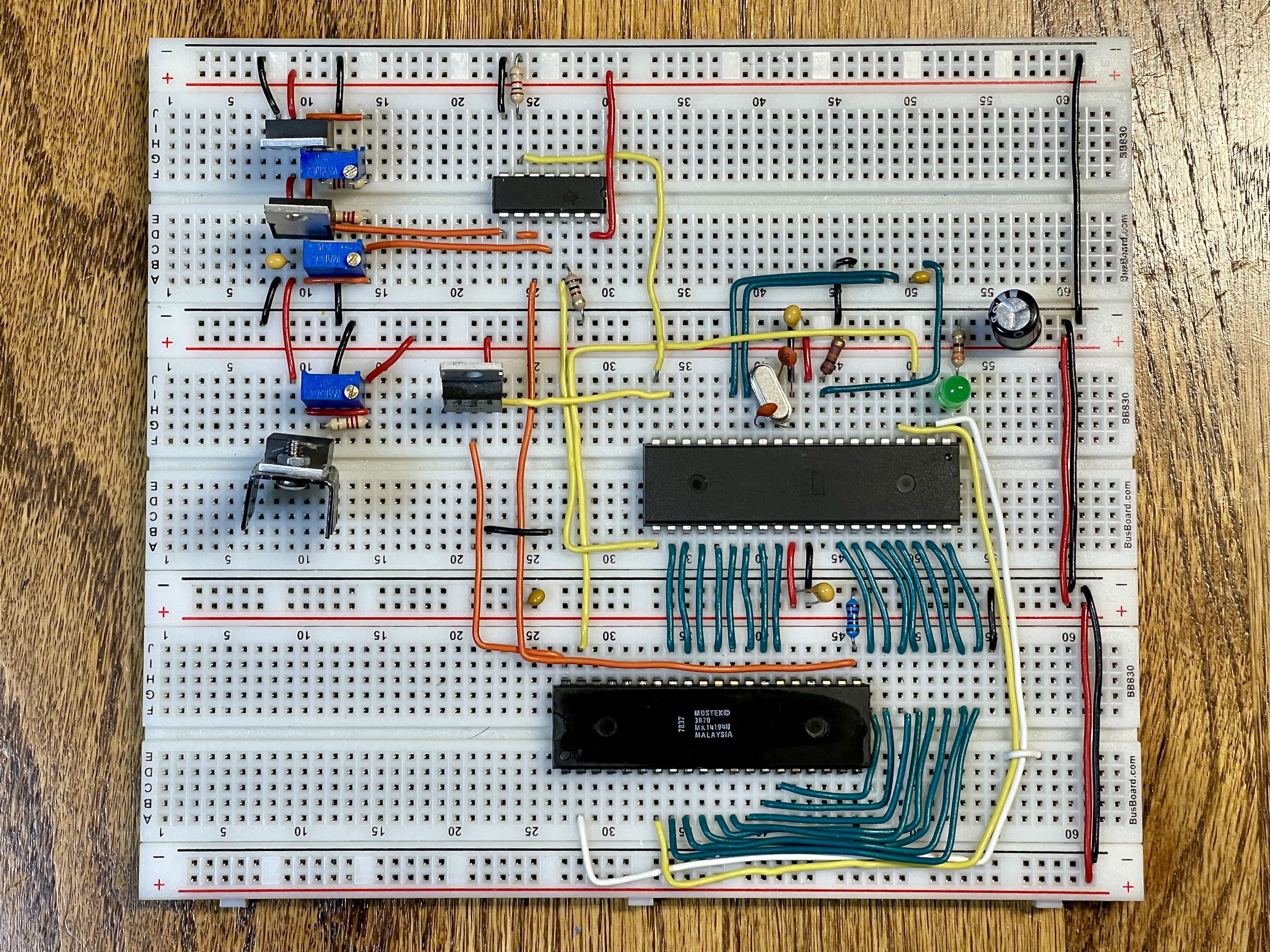 MOSTEK 3870 ROM Dumper Circuit