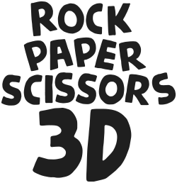Rock Paper Scissors 3D logo