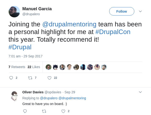 drupalero's tweet