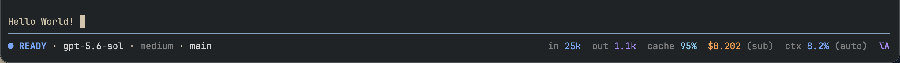Pi Atelier status rail and menu shortcut