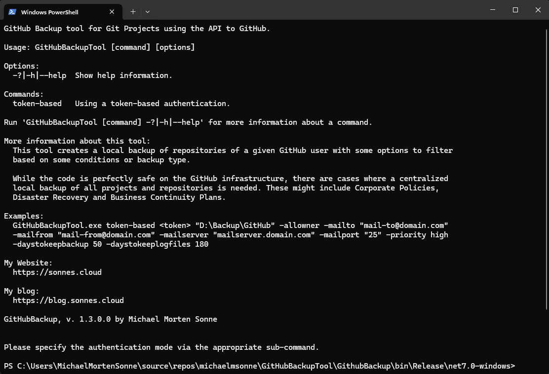 GitHub – Get a local backup of your code repositories – v. 1 of the ...