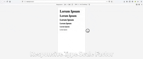 GitHub - mchsch/responsive-type-scale-factor: A type scale that gets ...