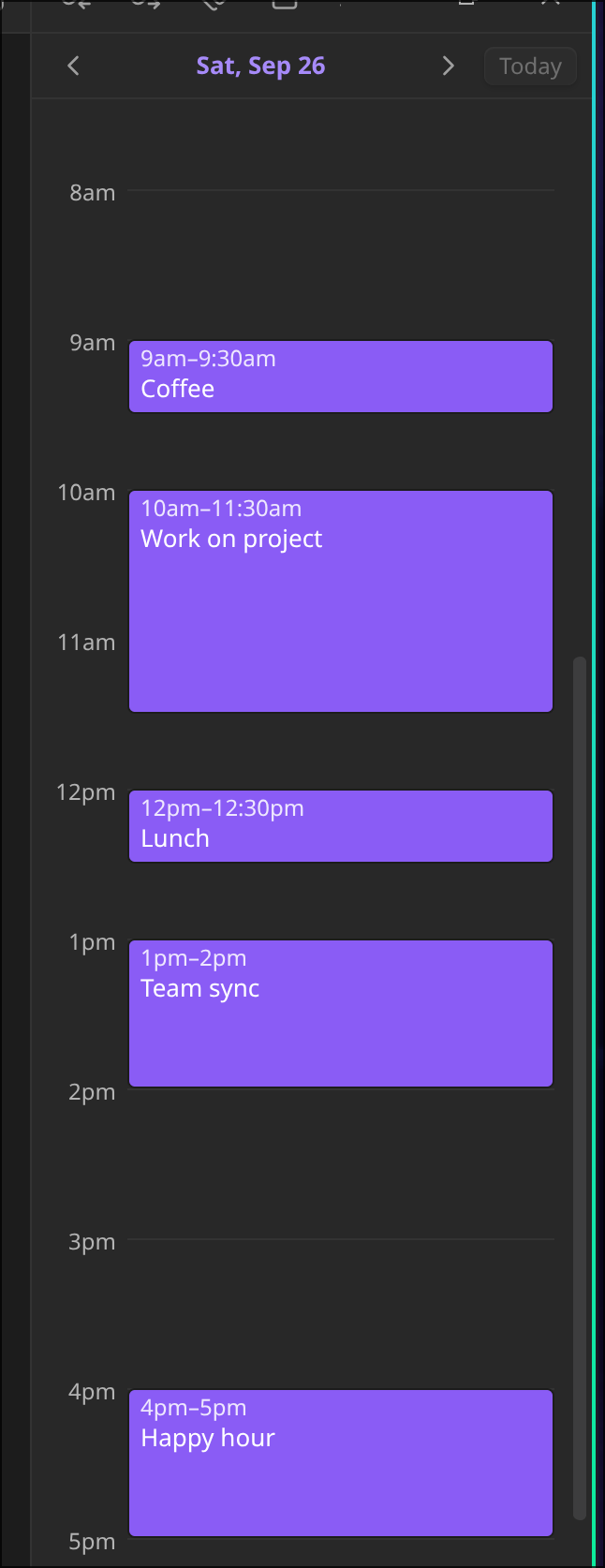 Day View - Obsidian Plugin