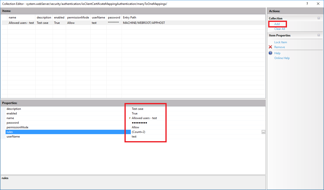 Configuration Editor Mapping ManyToOne