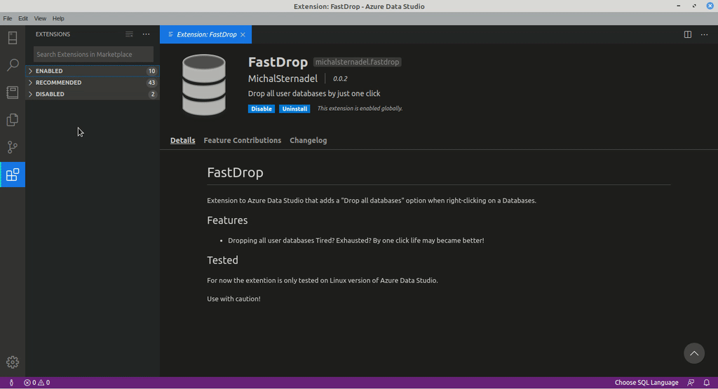 FastDrop in action