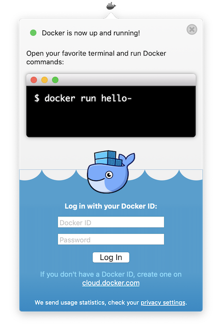 Docker running