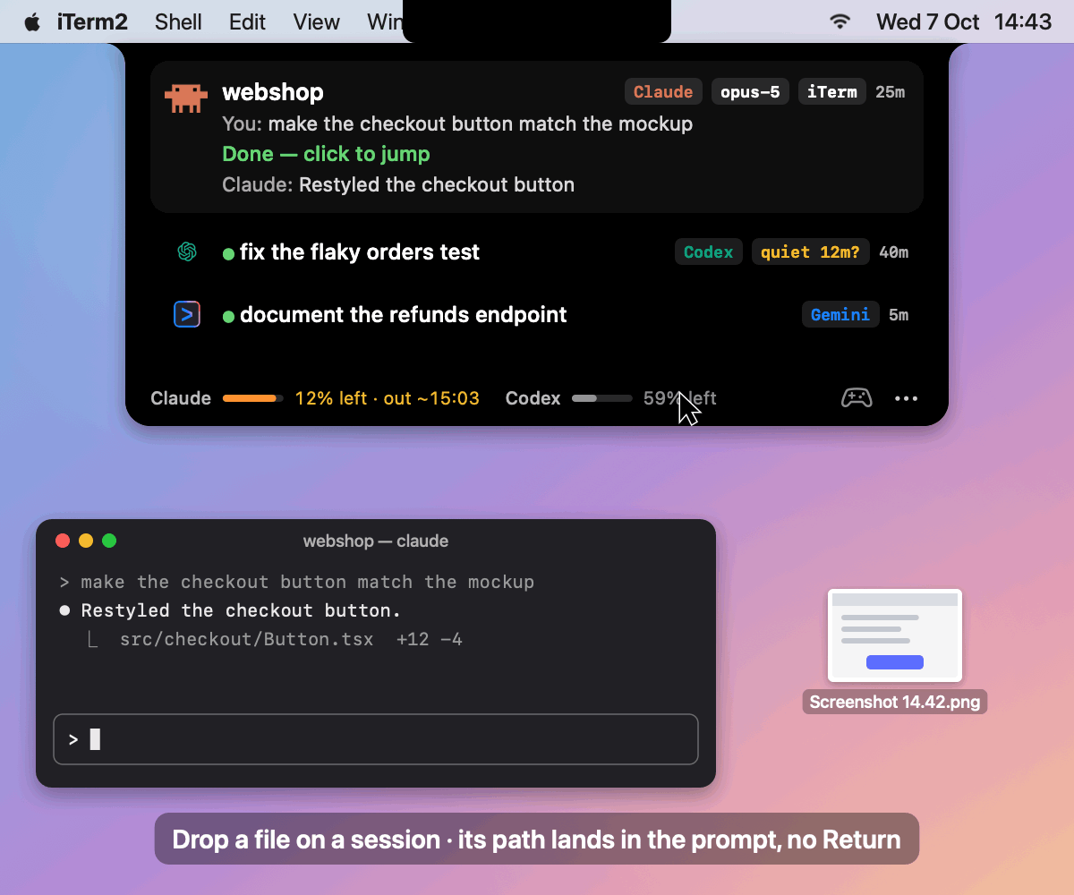 AgentBar screenshot 4
