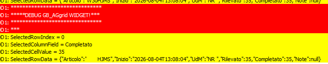 GB_AGGridSQLWidget_mod2 selected cell log demo