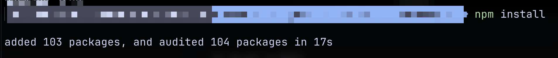 npm with cache