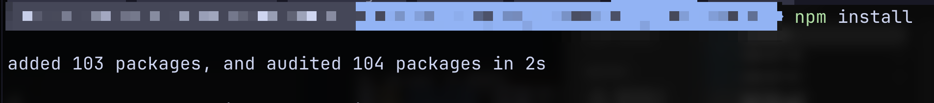 npm with cache
