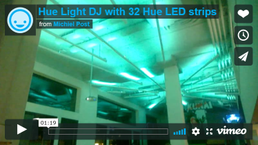Hue Light DJ with 32 Hue LED strips