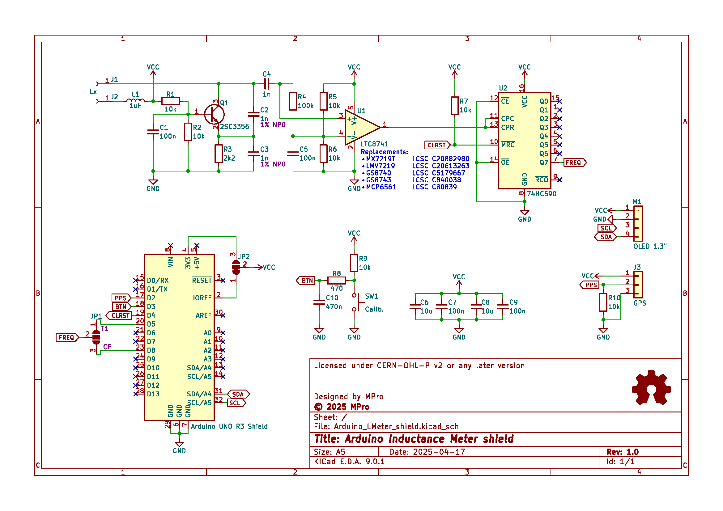 Arduino LMeter shield, from the project README