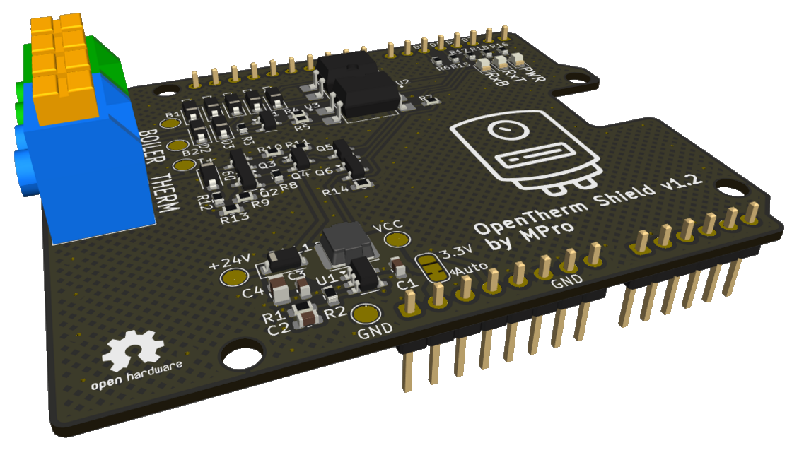 Arduino UNO OpenTherm Shield