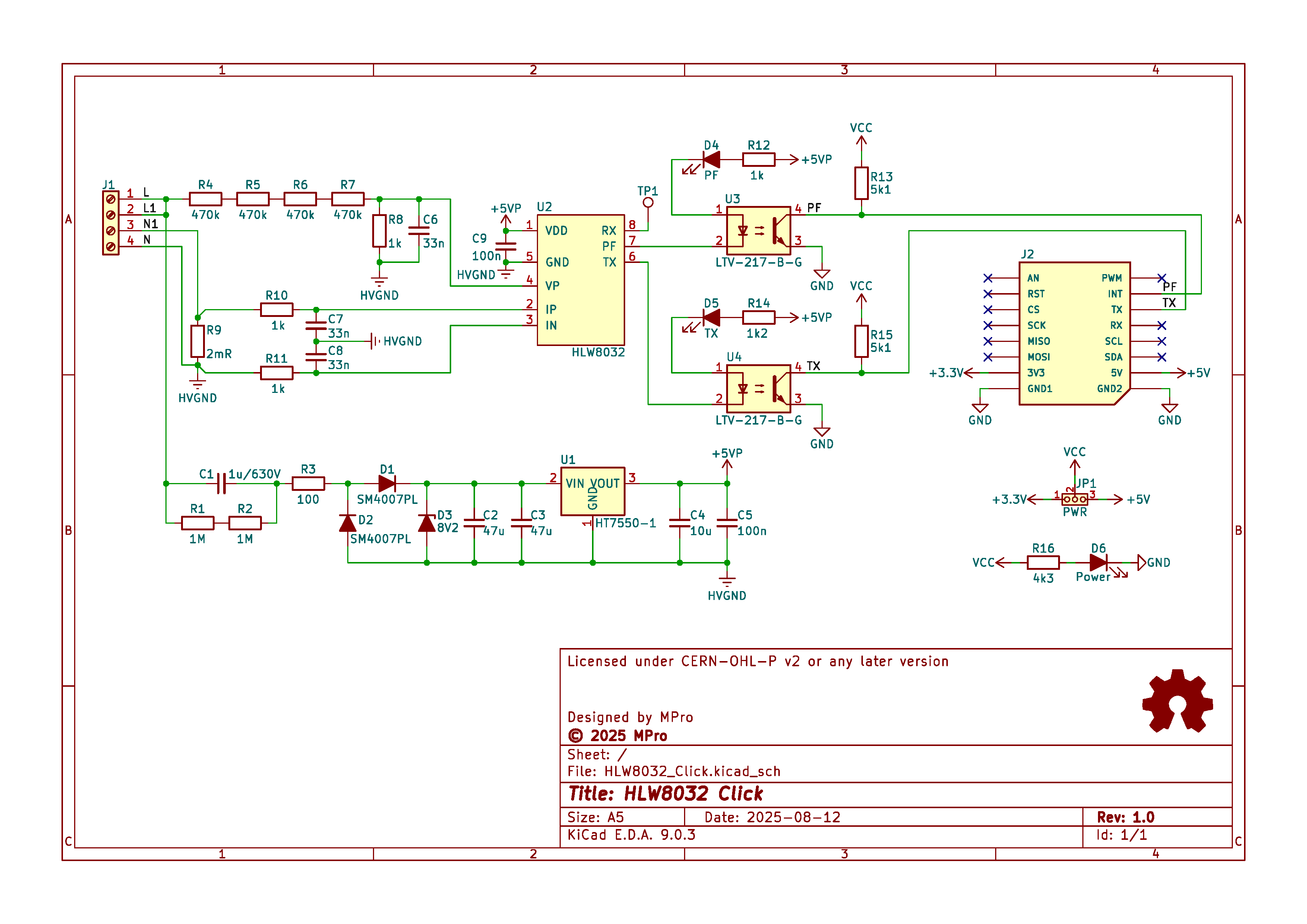 HLW8032 Click, from the project README