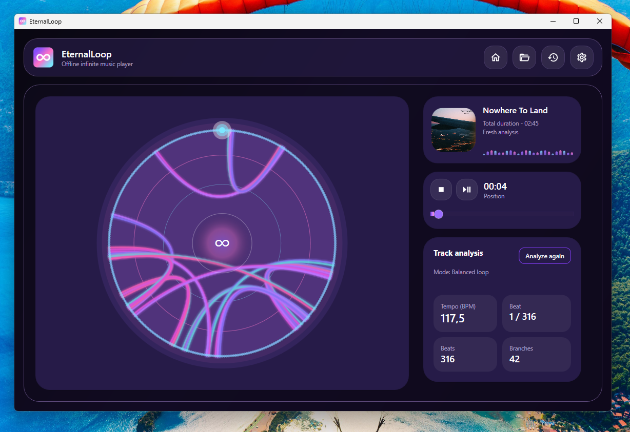 EternalLoop player interface preview