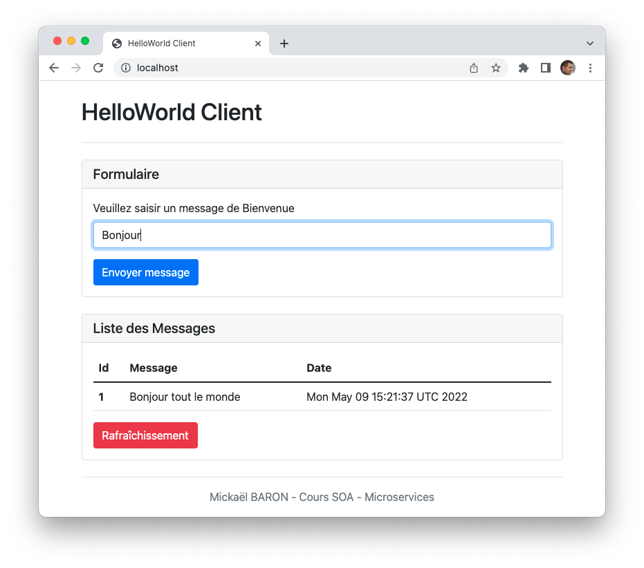 Application HelloWorld